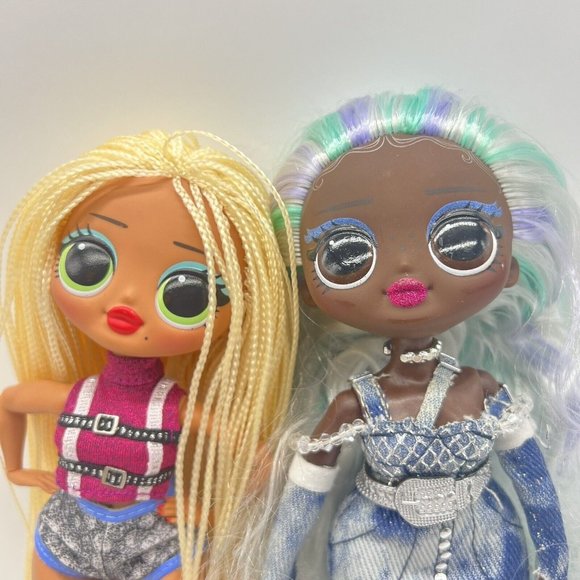 LOL Surprise OMG Fierce Swag Fashion Doll & Lady Braids W Clothes Toy Lot of 2 - Picture 1 of 4